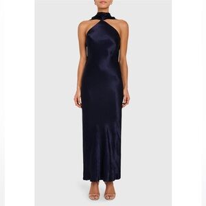 Amanda Uprichard Navy Maxi Dress